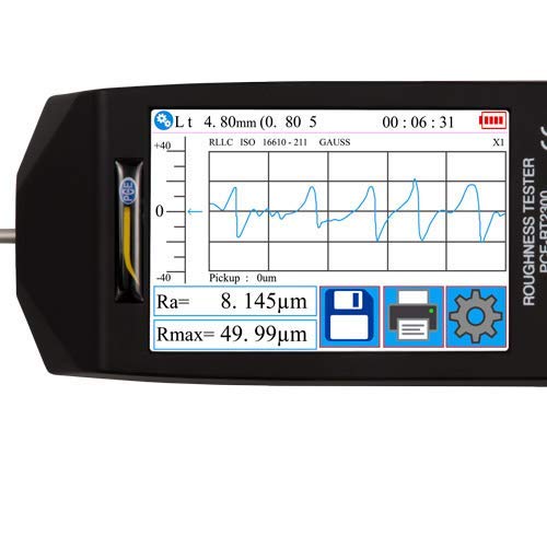 PCE-RT 2300 Digital Surface Roughness Tester | Portable Material Texture Analyzer | for Metal, Plastic & Wood Testing | Workshop & Quality Control Use
