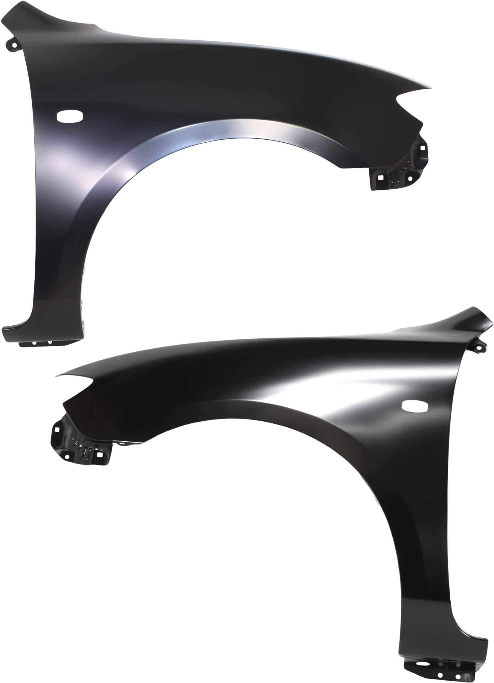 Evan Fischer Front Driver & Passenger Side Fender Set (2-Piece) Compatible with 2004-2009 Mazda 3 Sedan | Primed Replacement Parts MA1241149 & MA1240149 | Perfect for Auto Body Repair & Restoration Projects