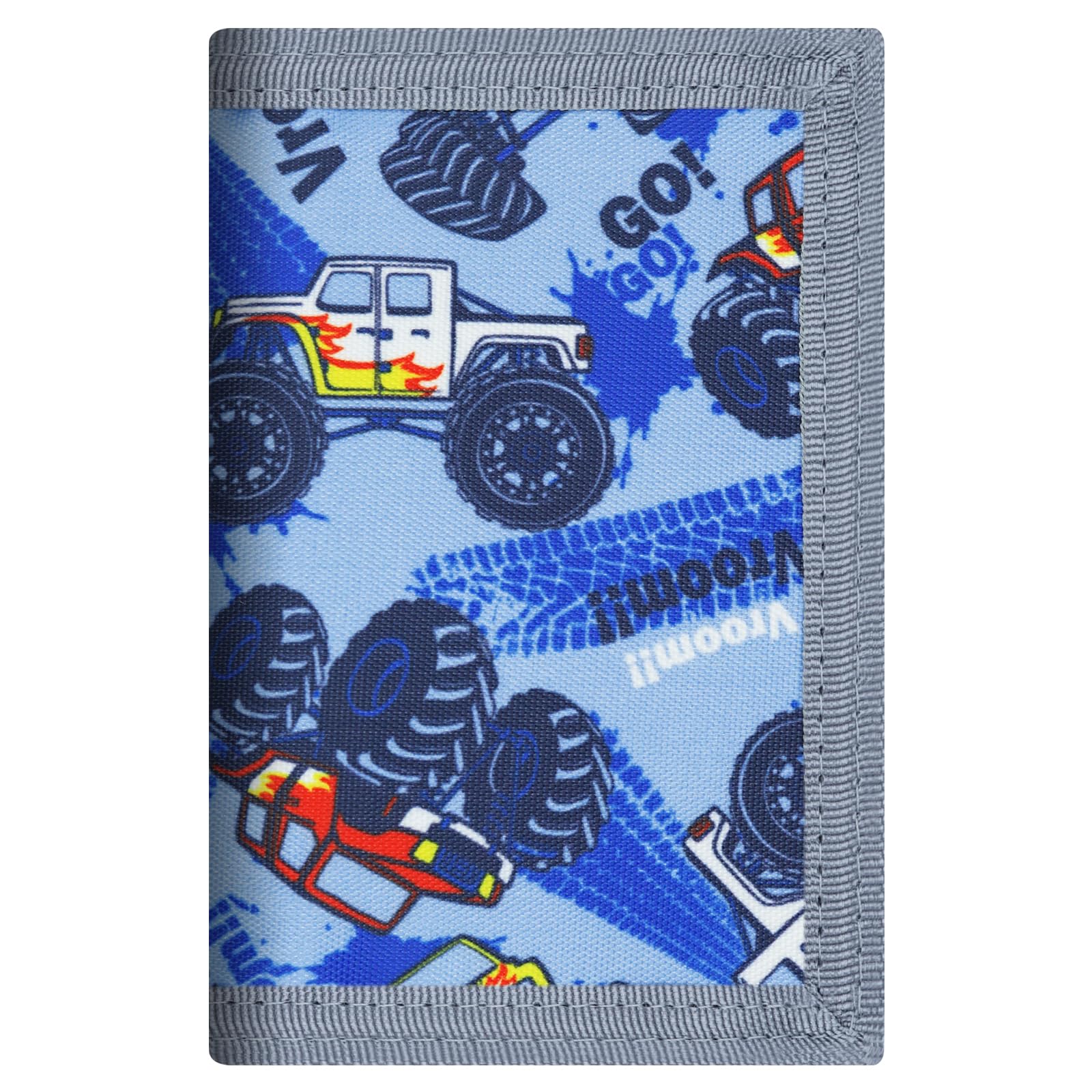 Durable Kids Wallets for Boys Ages 4-18 - Trifold Youth Wallet with Zippered Coin Pocket & Card Slots | Perfect Birthday Gift for Boys | Ideal for School, Travel & Everyday Use - Kart