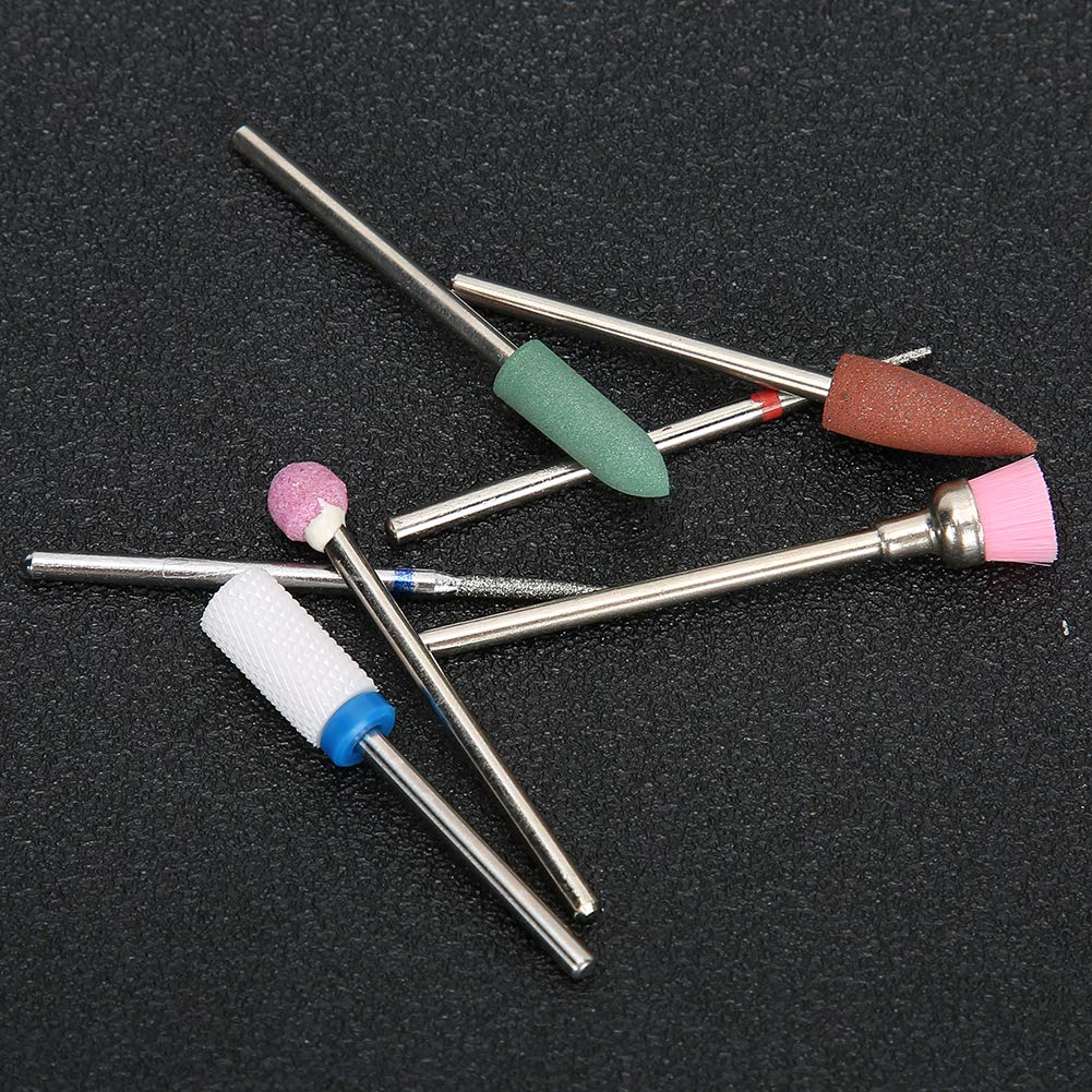 7Pcs Professional Tungsten Steel Nail Drill Bit Set for Manicure & Pedicure - Durable Nail Art Tools for Salon & Home Use