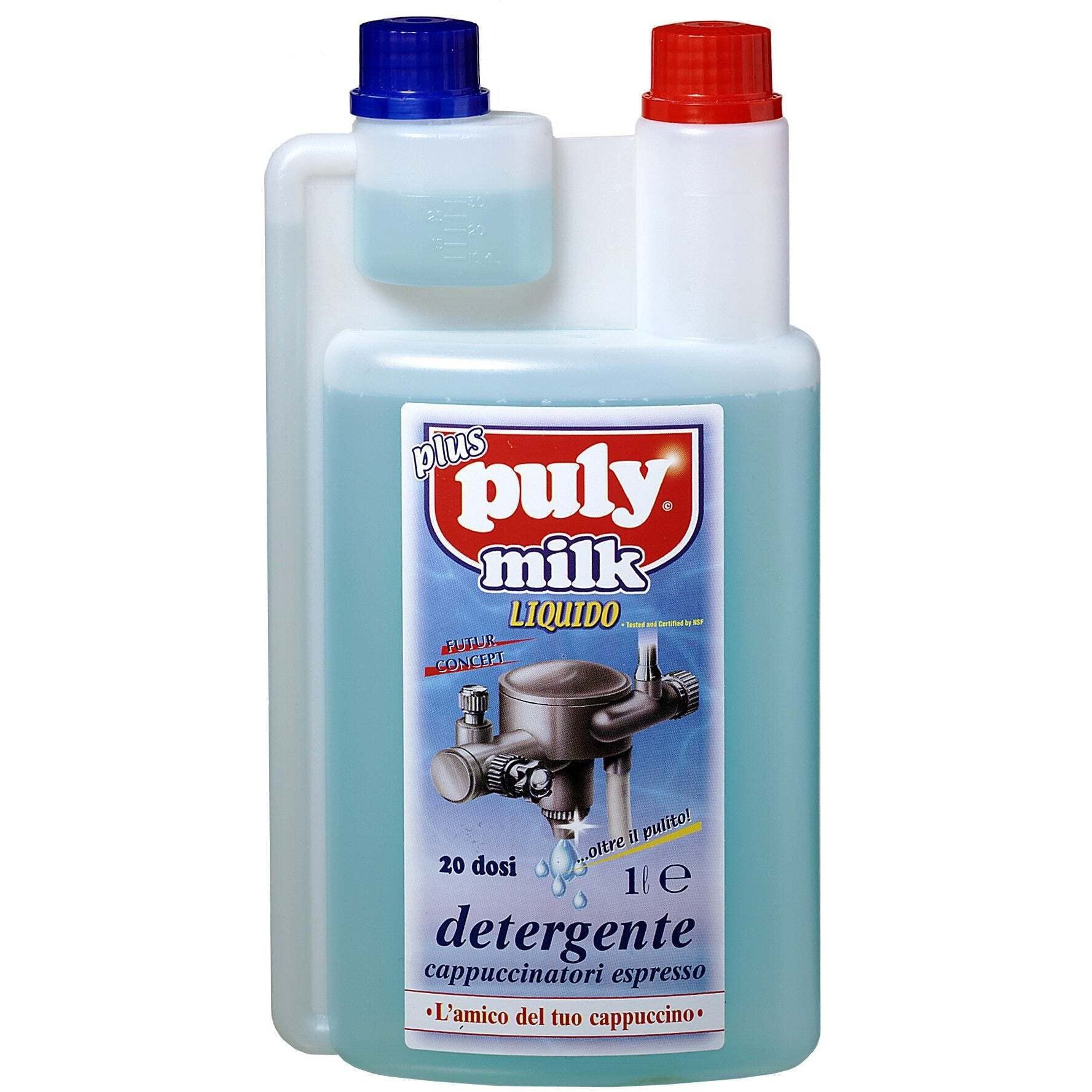 Puly Milk Liquid Detergent for Washing Machines - 12 Bottles (1 Liter Each) - Ideal for Laundry, Dishwashing, and Household Cleaning