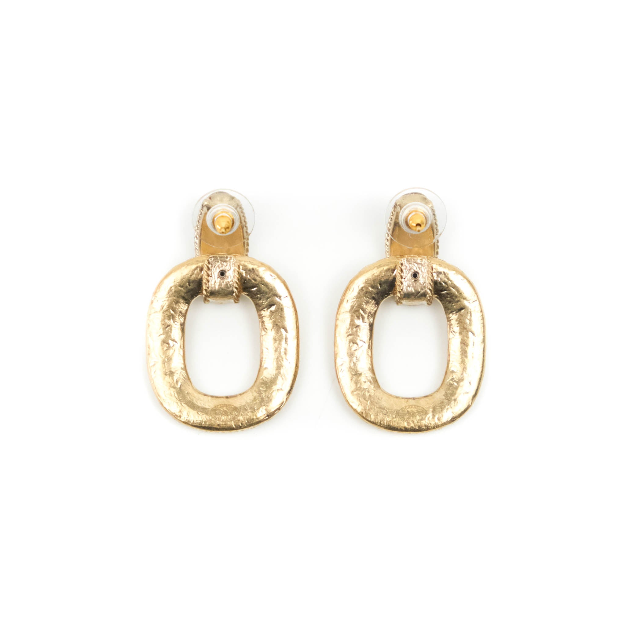 Chanel CC Resin Drop Earrings Gold Tone 20C - Luxury Fashion Jewelry for Women, Perfect for Parties, Weddings & Special Occasions