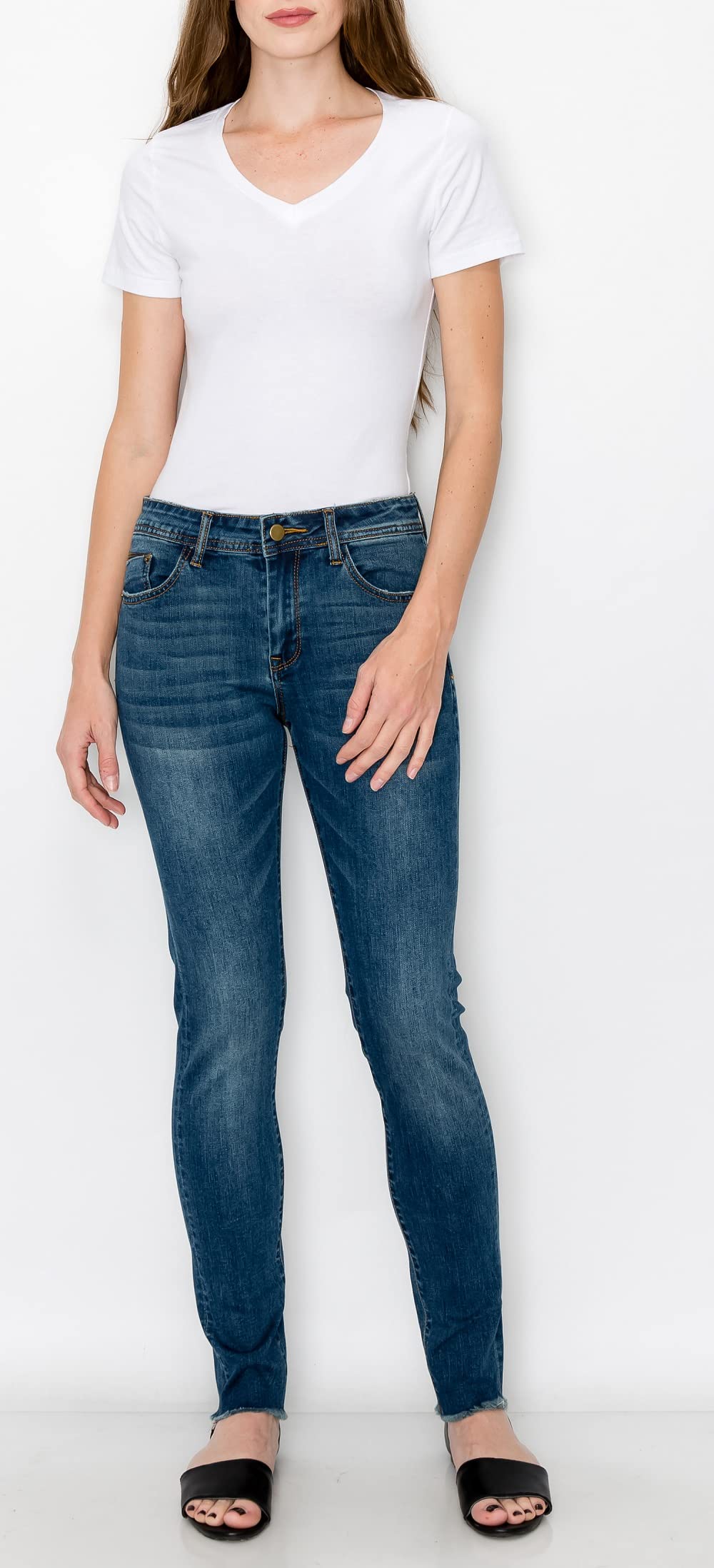 ZAMONG Women's High Waist Skinny Jeans - Stretch Denim Pants for Everyday Wear, Work & Casual Outfits