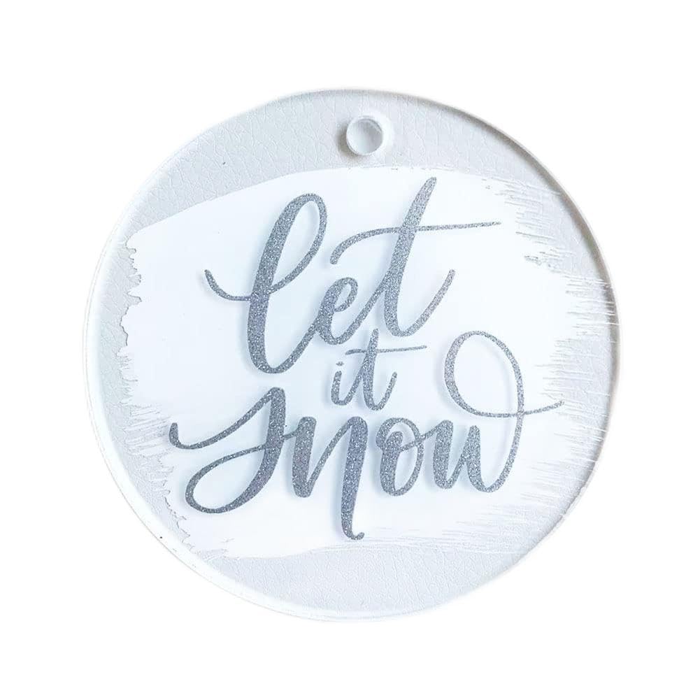 50 Pcs Clear Acrylic Round Ornament Blanks 3 Inch - DIY Craft Acrylic Circles with Hole for Christmas Decorations, Name Tags, Holiday Projects - Perfect for Home Decor, Gift Making & Party Favors