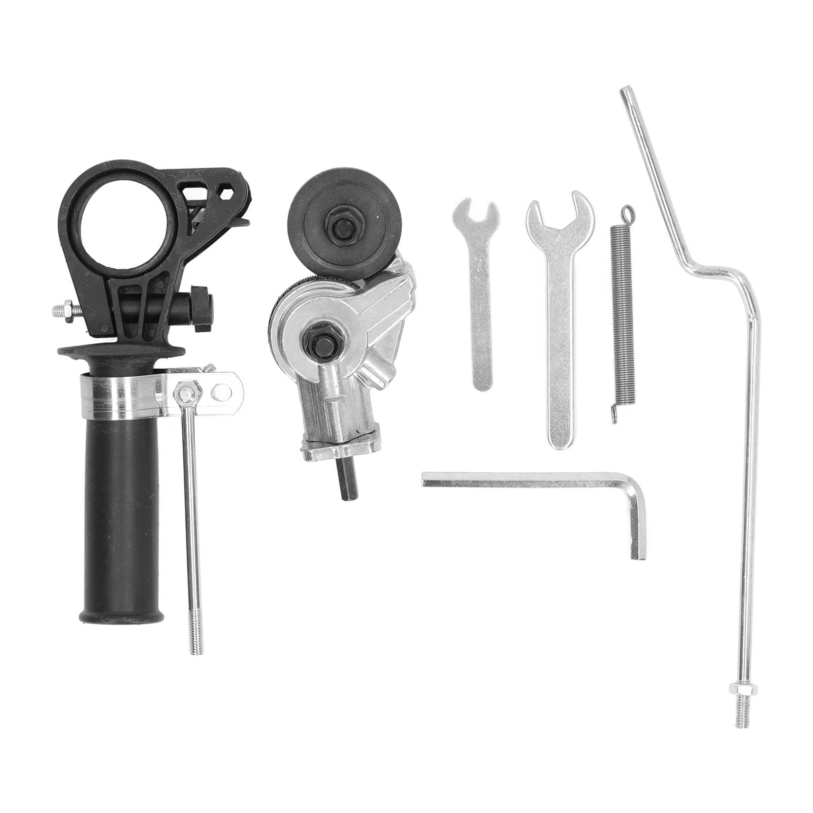 Electric Drill Plate Cutter - Metal Shears Attachment with Handle, Fixing Bar, Wrench & Spring - Power Tool Accessory for Cutting Sheet Metal, Corrugated Materials & Powder Coatings - Perfect for DIY Projects, Metal Fabrication & Home Renovations