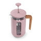 Premium 8 Cup French Press Coffee Maker - Stainless Steel Plunger, Heat-Resistant Glass, Pink - Perfect for Home, Office & Camping Brewing