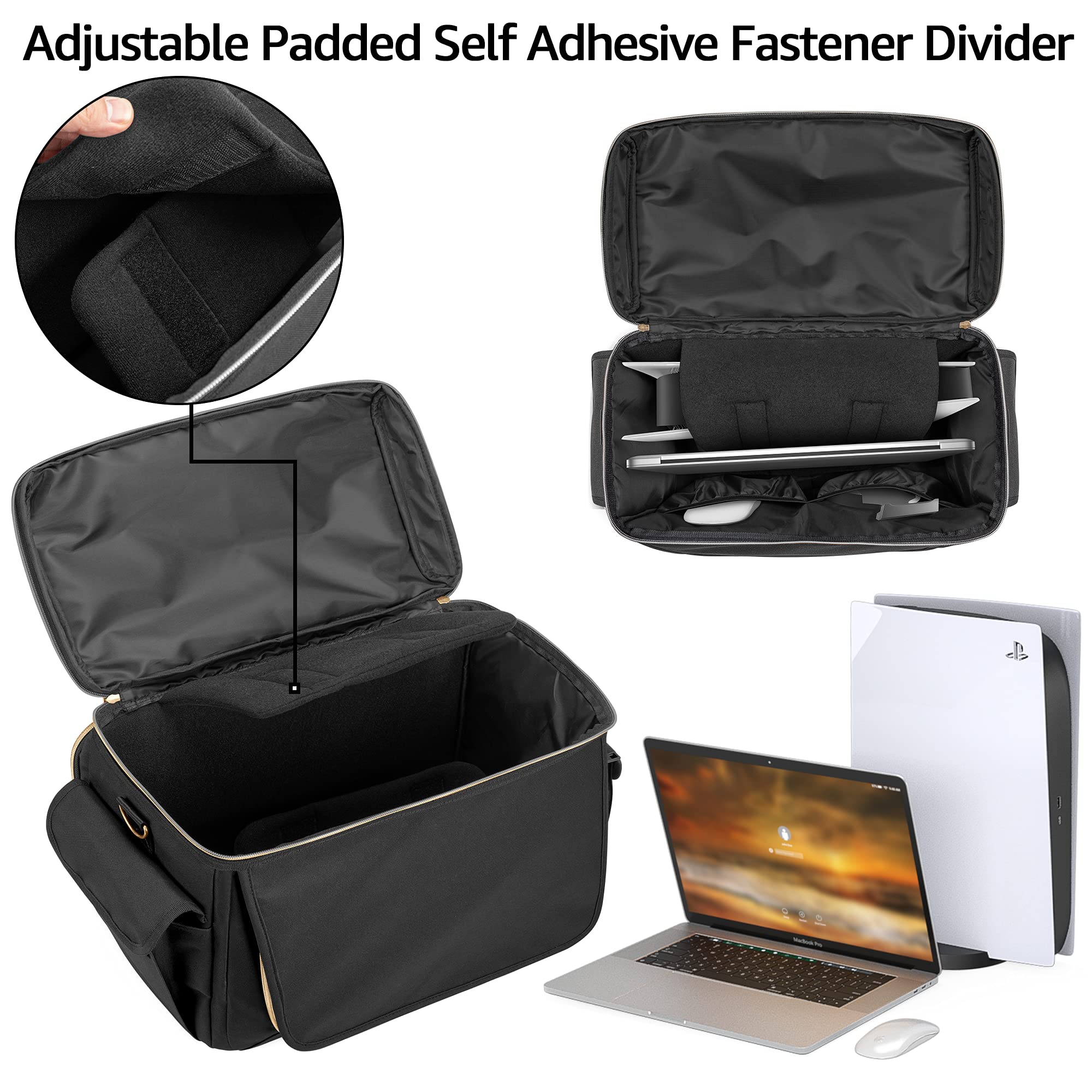 Trunab Travel Protective Case for PS5/PS4/Xbox One Controllers - Compatible with 15.6