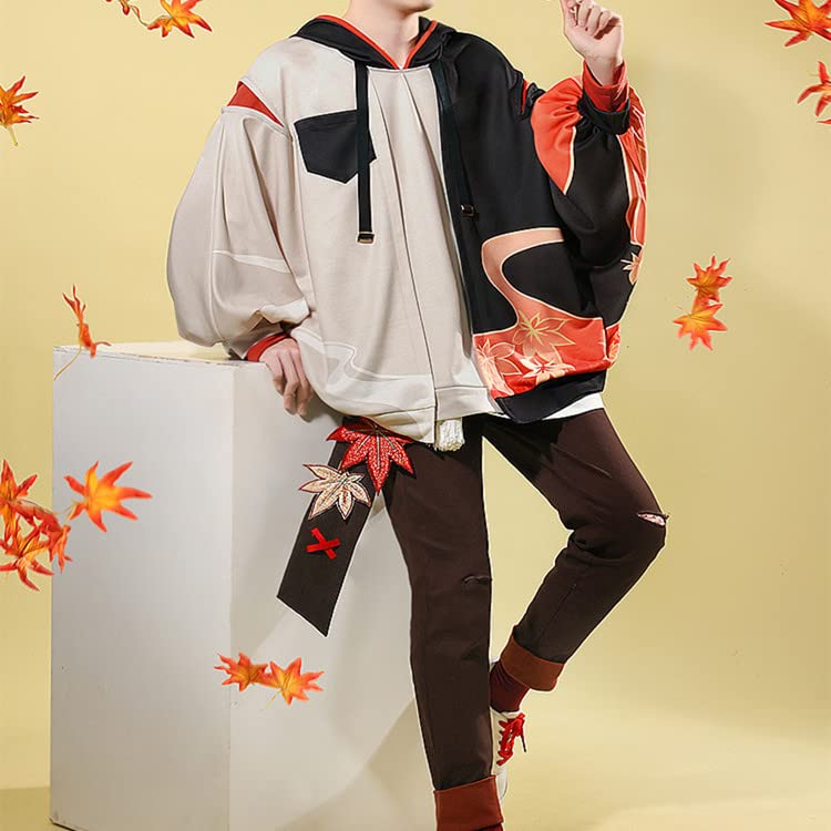 Genshin Impact Kaedehara Kazuha 3D Printed Hoodie & Pants Set - Anime Cosplay Costume, Casual Wear for Conventions & Gaming Fans