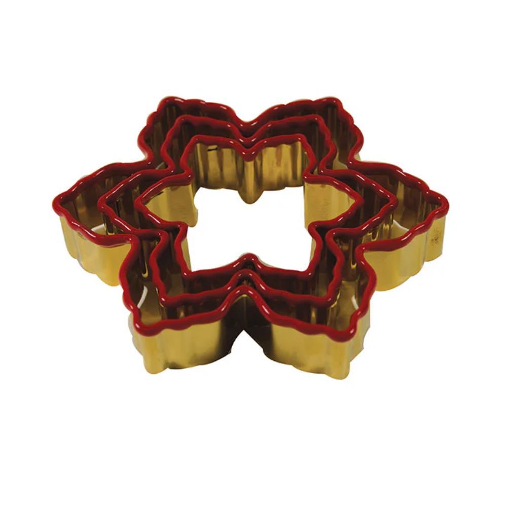 Snowflake Cookie Cutter Set - 12 Piece Stainless Steel Holiday Baking Tools for Christmas Cookies, Gingerbread, Sugar Cookies - Perfect for DIY Baking, Party Decorations & Gift Giving