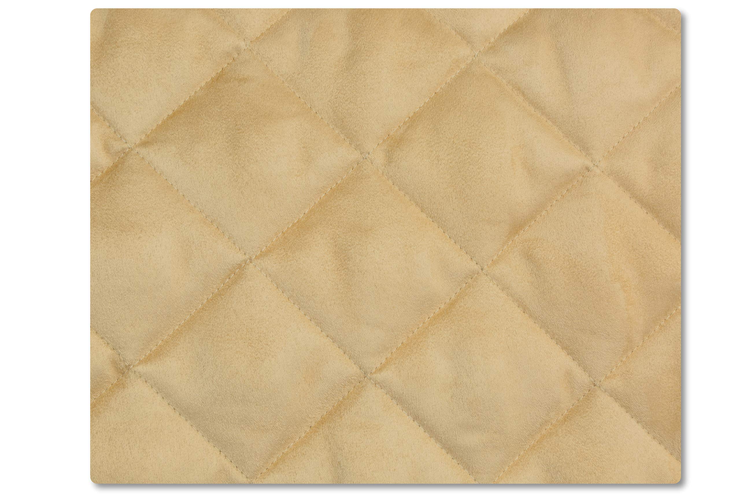 Waterproof Full Coverage Faux Suede Microfiber Sofa Cover - Stay in Place Furniture Protector for Large 3-Cushion Couches (Tan) | Perfect for Pets, Kids & Spill Protection in Living Rooms