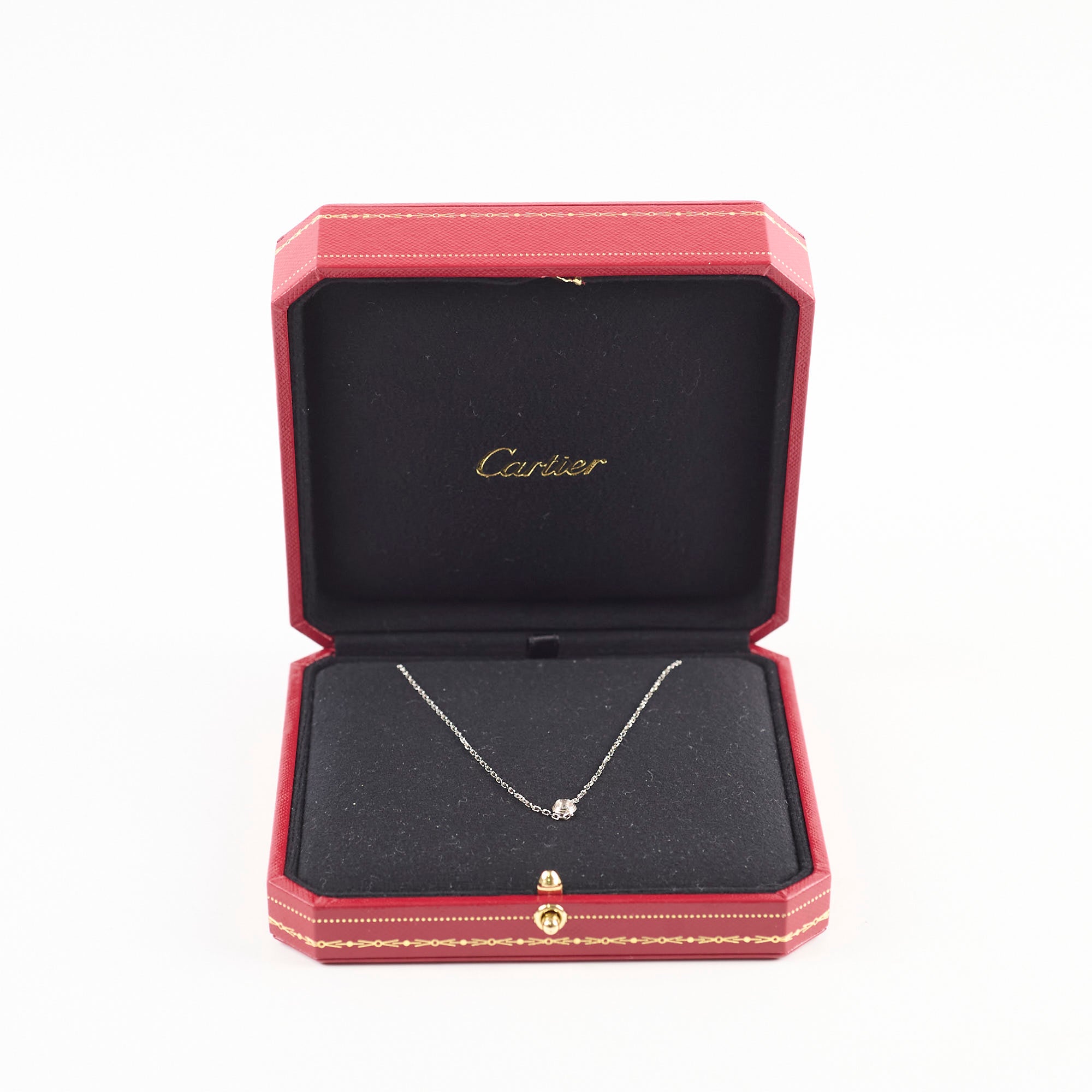 Carrier Large Model D'amour Necklace in White Gold - Elegant Jewelry for Women, Perfect for Weddings, Anniversaries & Romantic Gifts 2022