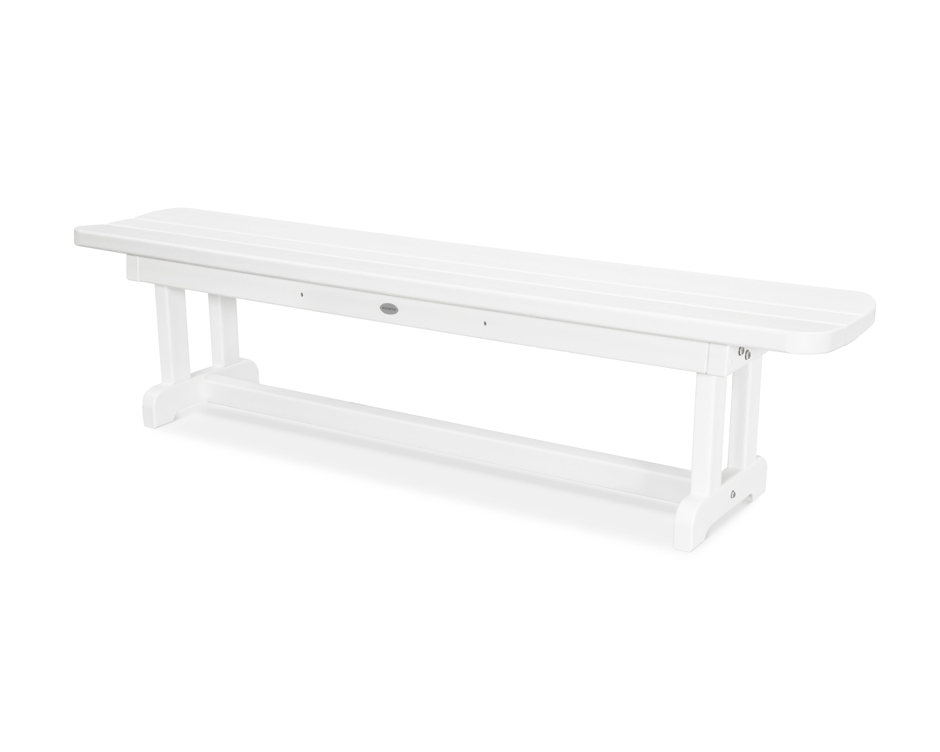 POLYWOOD Park 72 Harvester Backless Bench - Durable Outdoor Furniture for Patio, Garden & Backyard - Weather-Resistant & Low Maintenance