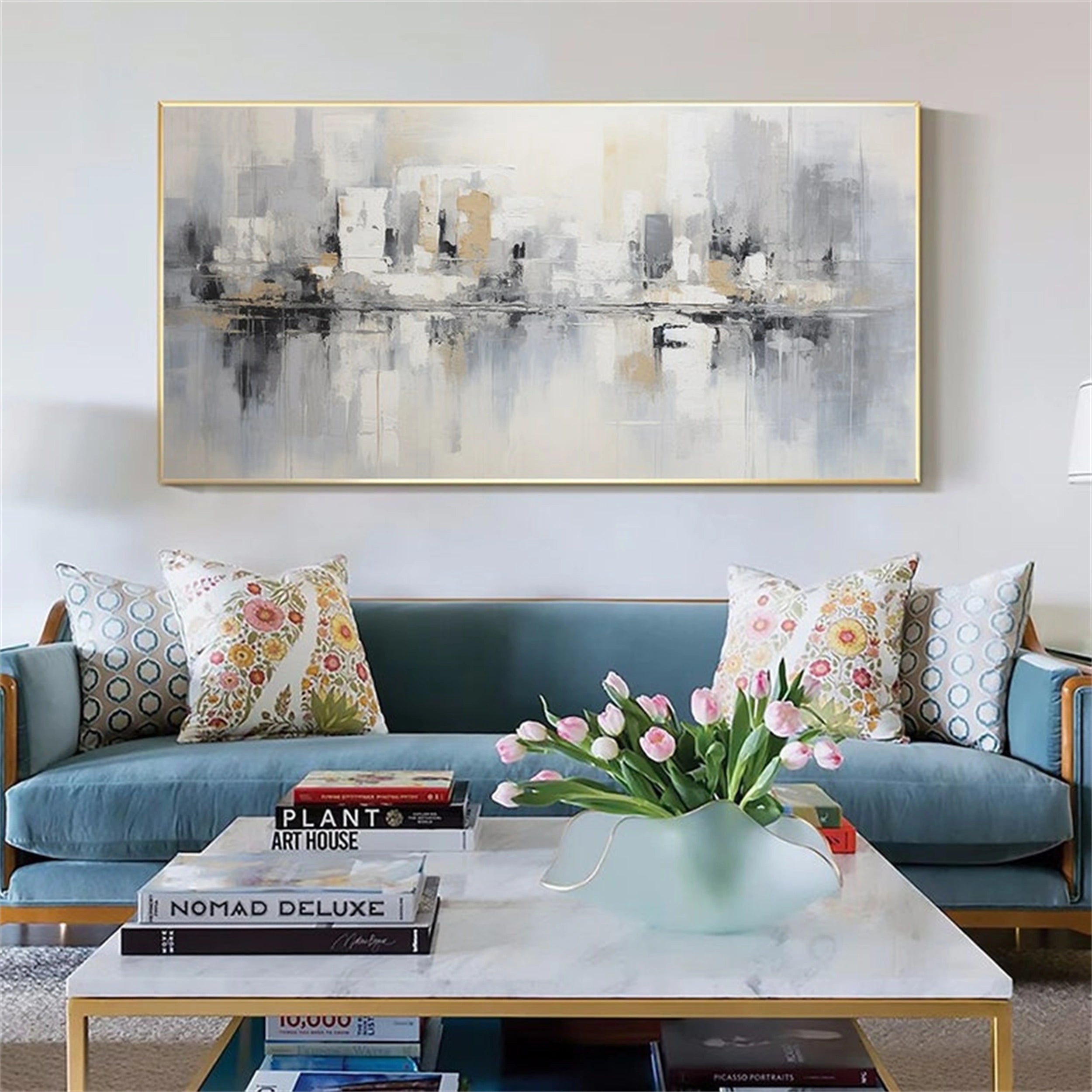 Urban Landscape Painting #UL 022 - Modern Wall Art for Home & Office Decor - Perfect for Living Room, Bedroom, or Workspace