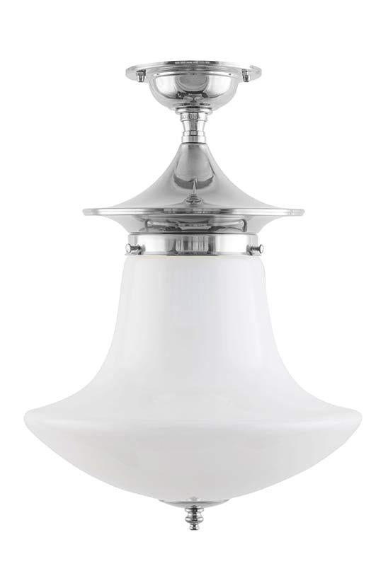 Dahlberg 100 Nickel-Plated Bathroom Lamp with Decorative Shade - Perfect for Modern Home, Spa, and Hotel Bathroom Lighting