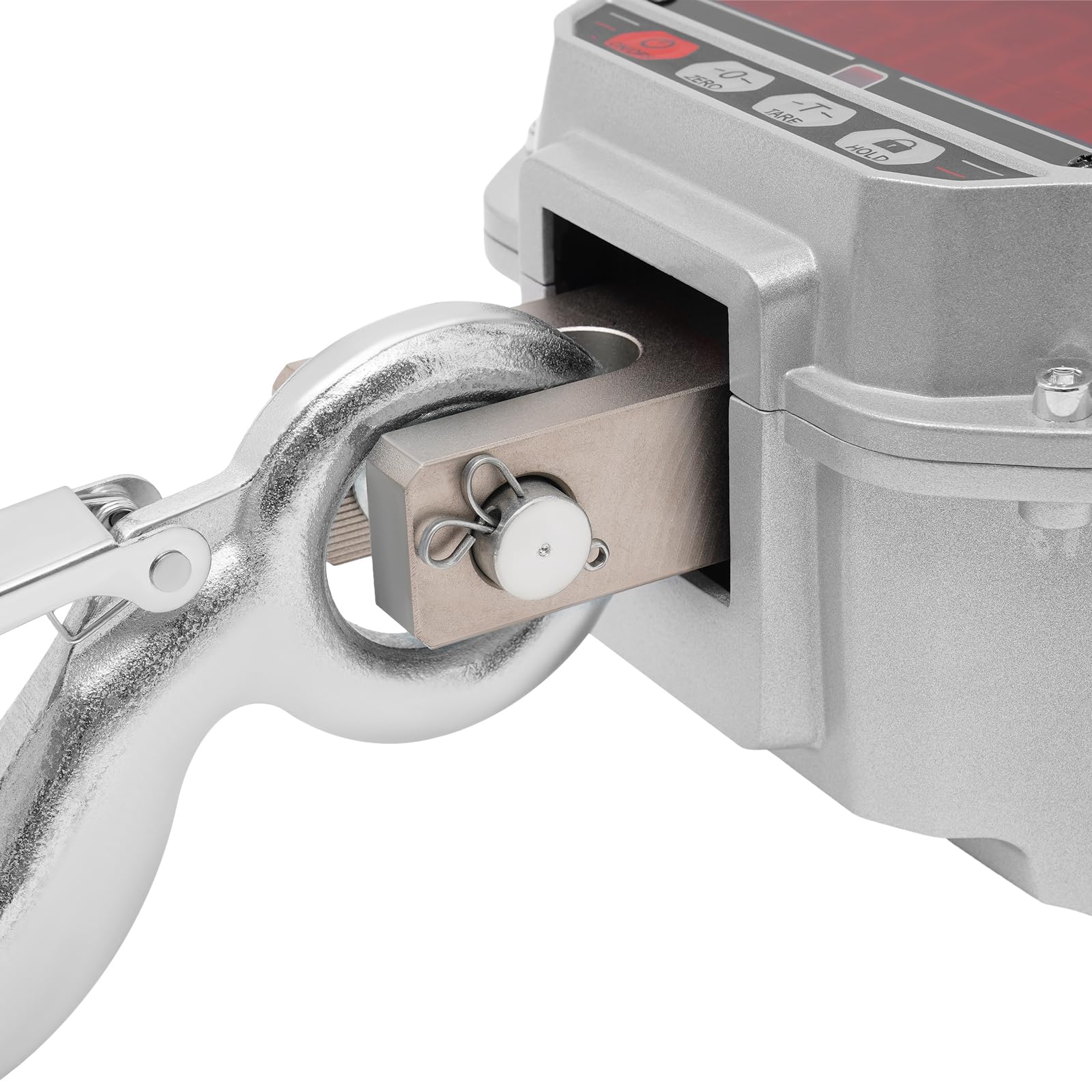 5000kg/11023lbs Digital Crane Scale with Remote Control - Heavy Duty Industrial Hanging Scale with Snap-on Hook for Factory & Construction (9.53x7.4x23.62in, Silver Grey) - Perfect for Lifting, Weighing & Material Handling in Warehouses, Shipyards & Manufacturing Plants