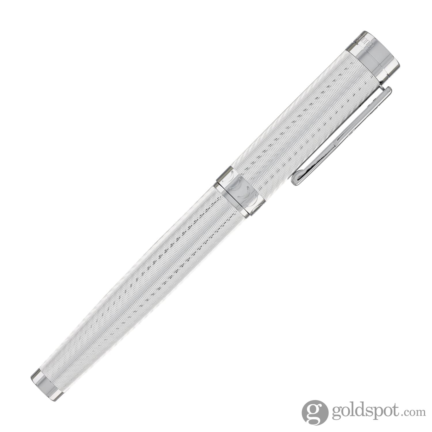 Conklin Herringbone Signature Fountain Pen - Premium Silver Fountain Pen for Writing, Calligraphy & Collecting - Perfect for Office, Gifts & Special Occasions