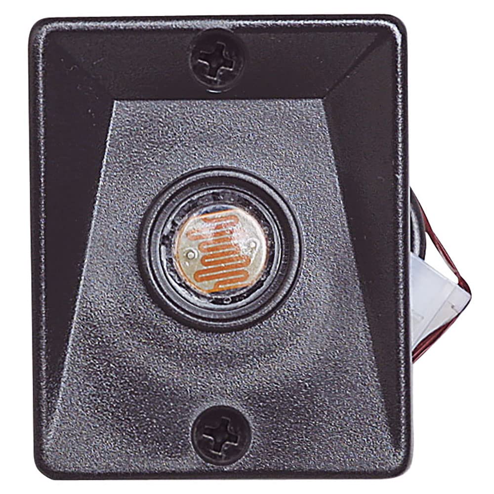 Replacement Dusk to Dawn Sensor for Outdoor Pole Lights - Automatic On/Off Light Sensor for Outdoor Lighting – Steel Light Sensor, Black, Design House 502146 | Perfect for Driveway, Garden, Patio & Security Lighting