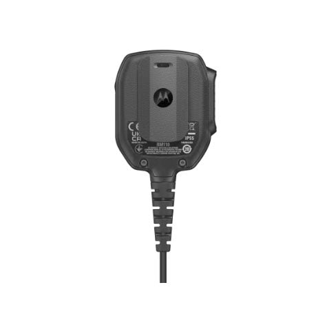 Motorola PMMN4148 RM110 Two-Way Radio Speaker Mic - Hands-Free Communication for Security, Construction & Outdoor Activities
