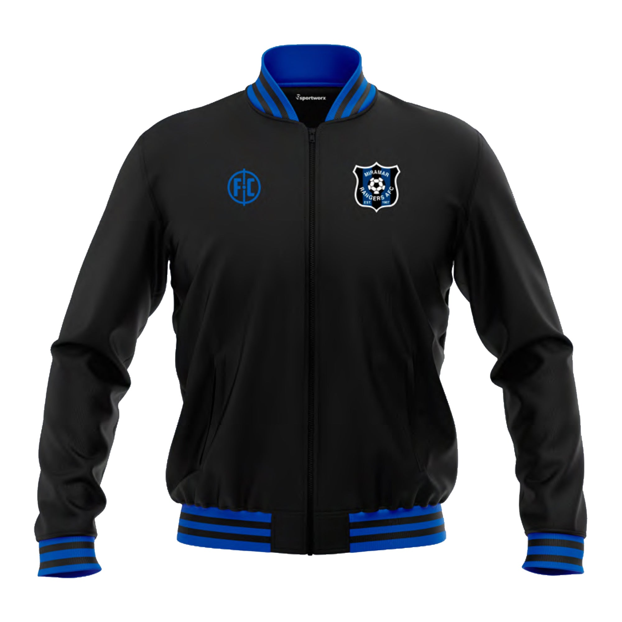Miramar Rangers Club Vintage Bomber Jacket for Men & Women - Stylish Lightweight Windbreaker for Casual Wear & Outdoor Activities