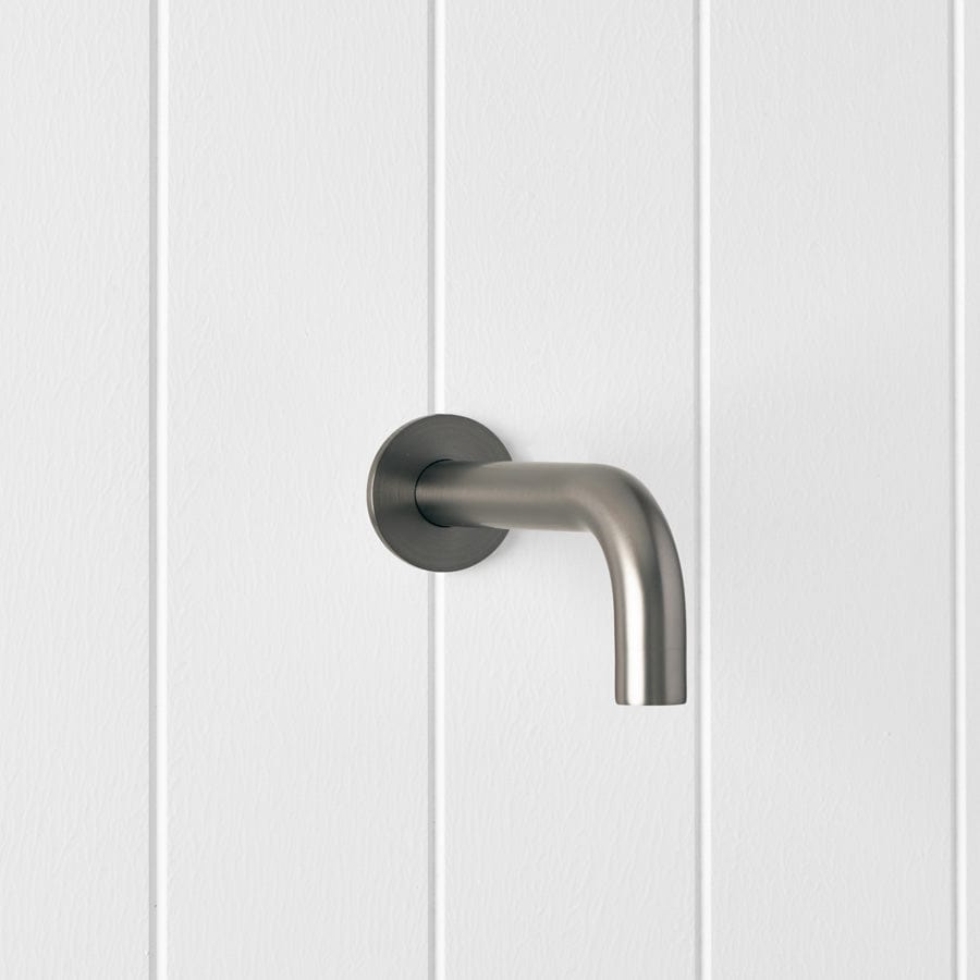 Sydney Wall Spout in Gunmetal Finish - Modern Bathroom Faucet for Sink and Vanity | Perfect for Home, Hotel, and Commercial Use