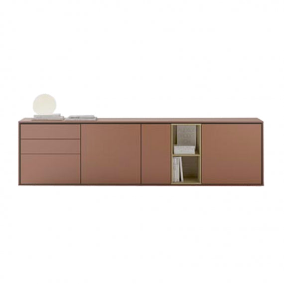 Aura P55 1 Sideboard - Modern Wooden Buffet Cabinet with 2 Doors & 4 Drawers for Dining Room Storage | Perfect for Home Decor, Living Room & Entryway Organization