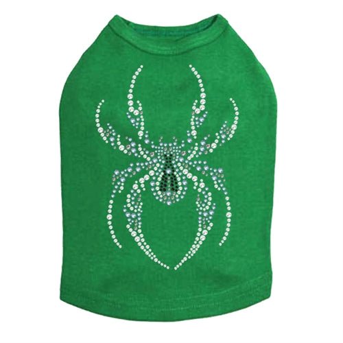 Sparkling Blue Spider Rhinestone Tank Top for Women - Multiple Colors Available - Perfect for Parties, Nightlife & Festivals
