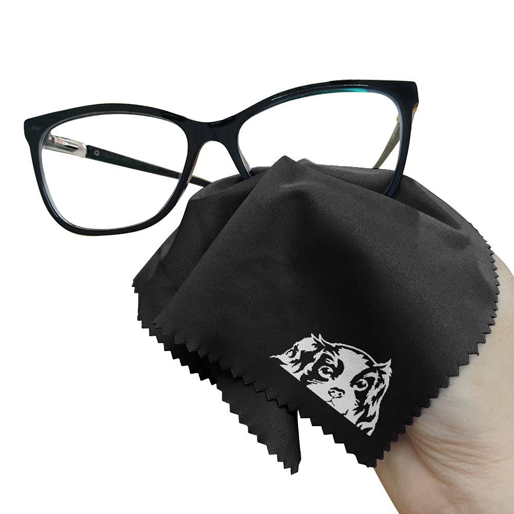 WIRESTER 3 Pack Microfiber Cleaning Cloths 7.1 x 5.9 Inches for Glasses, Phone Screens, Laptops, Cameras - Soft Scratch-Free Lens Cleaning - Perfect for Home, Office & Travel Accessories (Cavalier King Charles Spaniels Design)