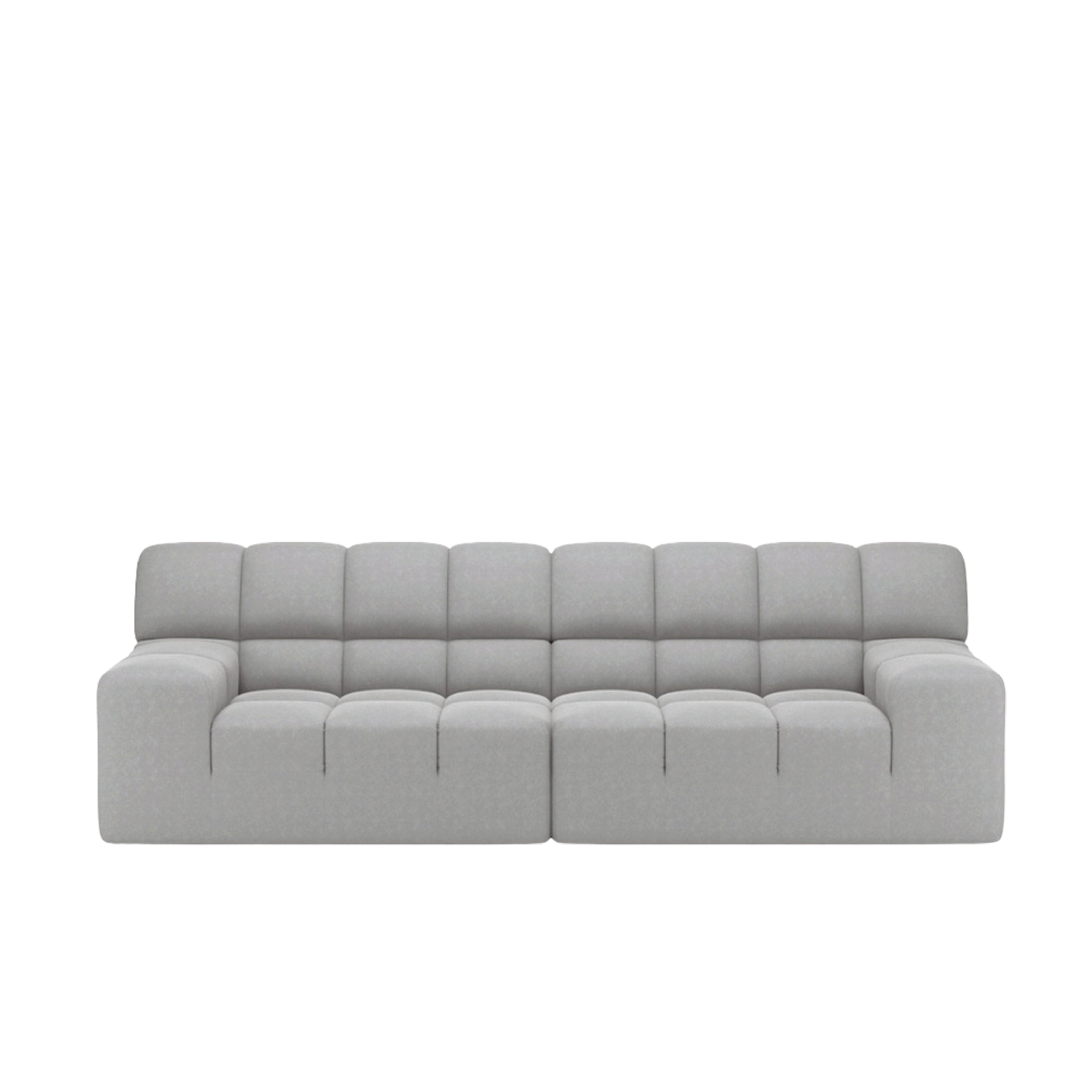 Roger 3-Seater Modular Sofa - Modern Sectional Couch for Living Room, Lounge & Office - Soft Fabric Upholstery, Easy Assembly, Space-Saving Design