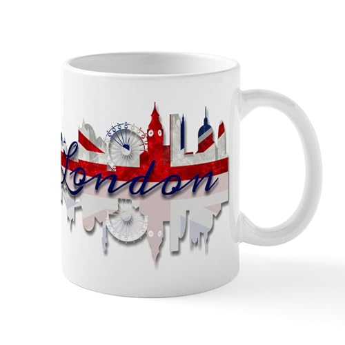White - London Skyline Mugs
