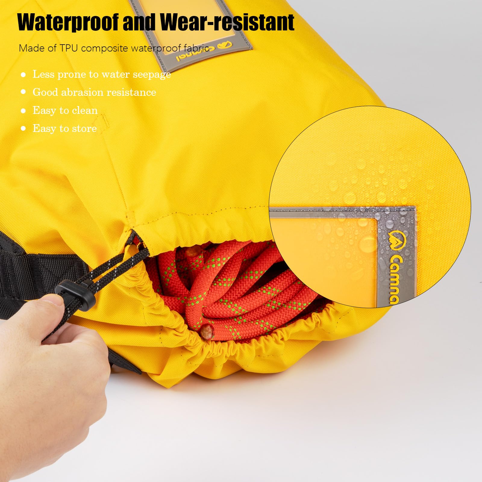 Large Capacity Waterproof Arborist Throw Bag - 200ft Climbing Gear Backpack with Adjustable Straps & Foldable Design | Perfect for Tree Climbing, Rock Climbing & Outdoor Adventures