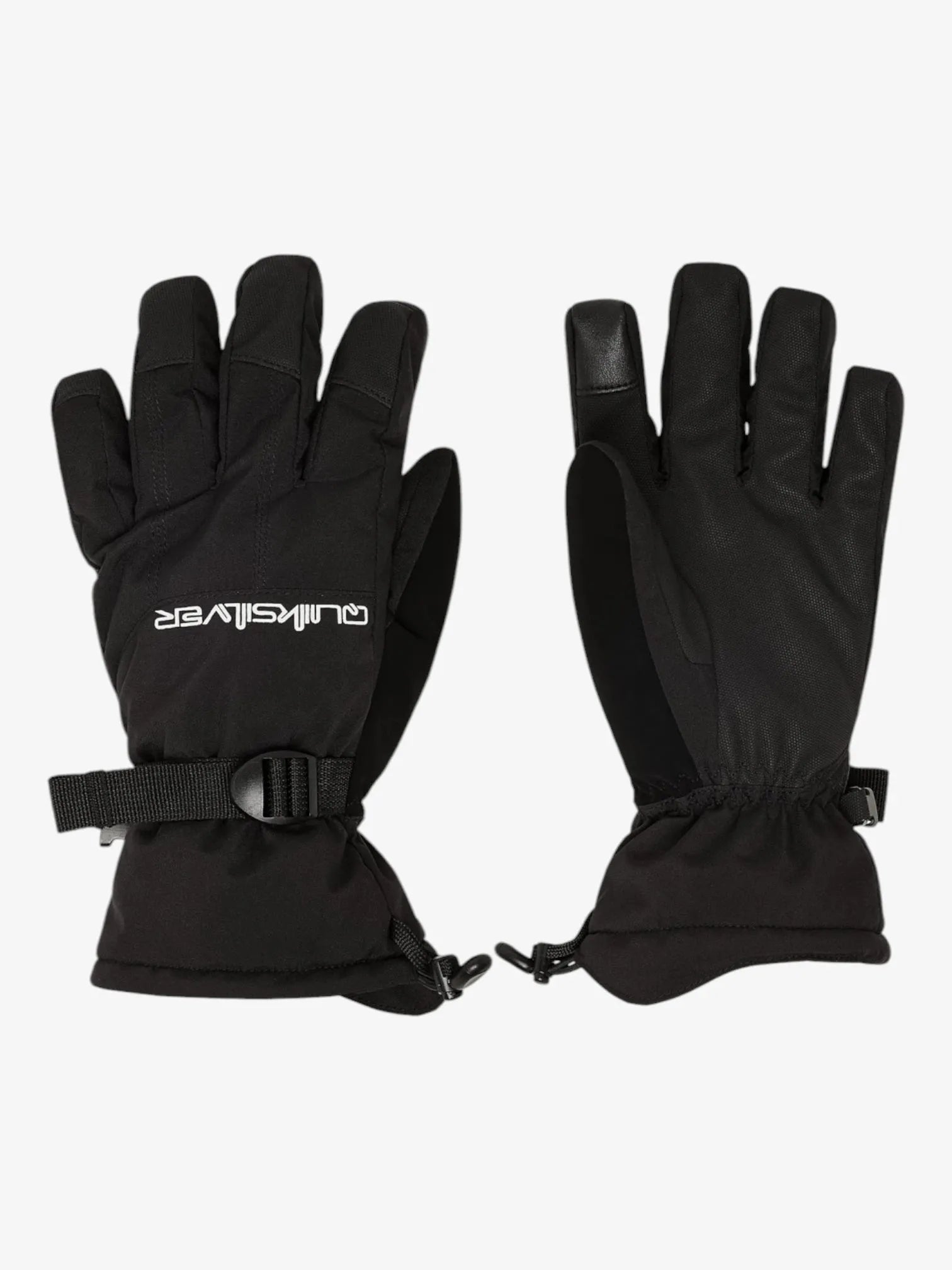 Quiksilver Mission Snow Gloves - Black - Waterproof & Insulated for Skiing, Snowboarding & Winter Sports