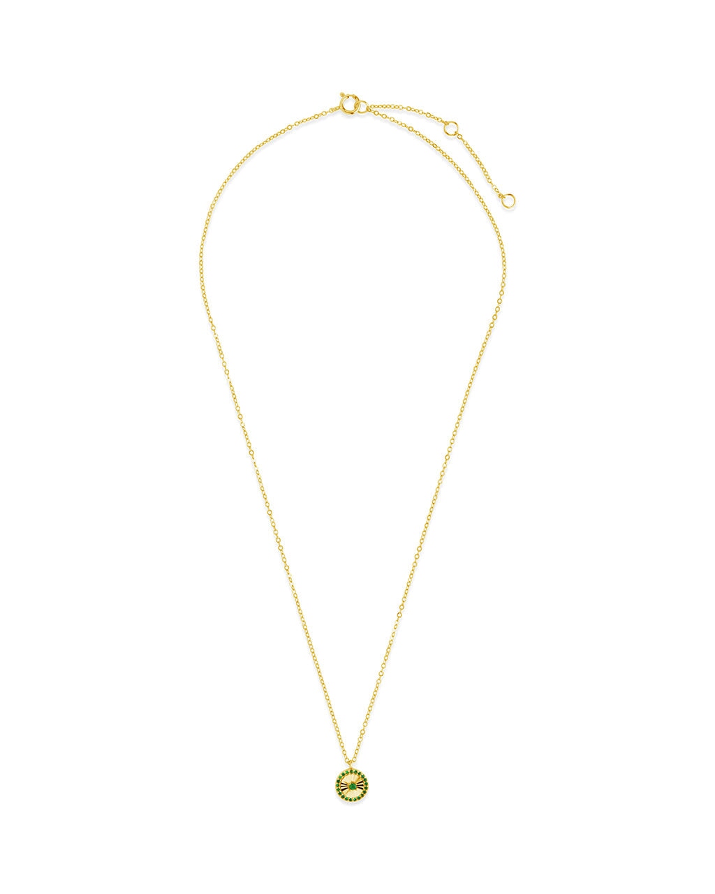 Katrina Emerald CZ Pendant Necklace - Elegant Cubic Zirconia Jewelry for Women | Perfect for Parties, Weddings & Special Occasions