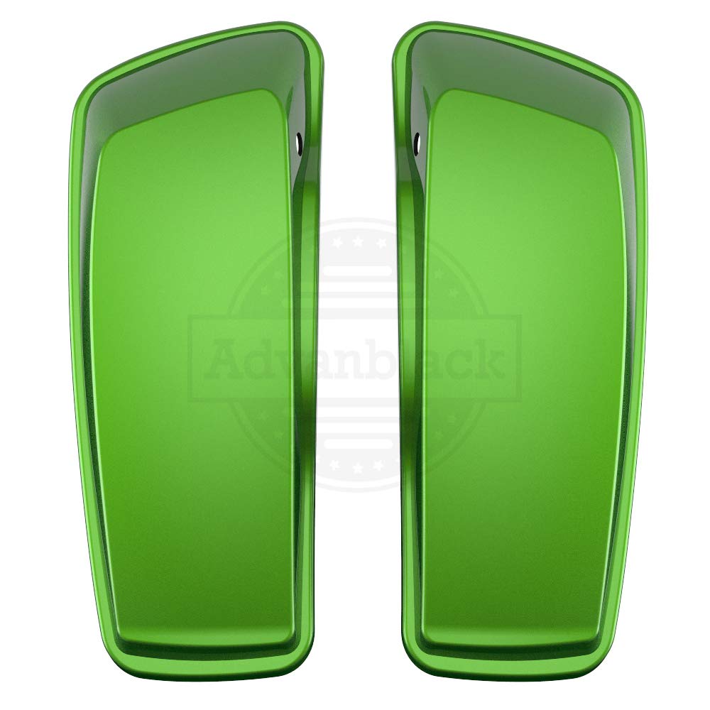 Moto Onfire Saddlebag Lids for Harley Touring Street Glide Road Glide Special 2014-2020 - Radioactive Green Replacement Motorcycle Accessories - Perfect for Long Rides & Custom Bike Upgrades
