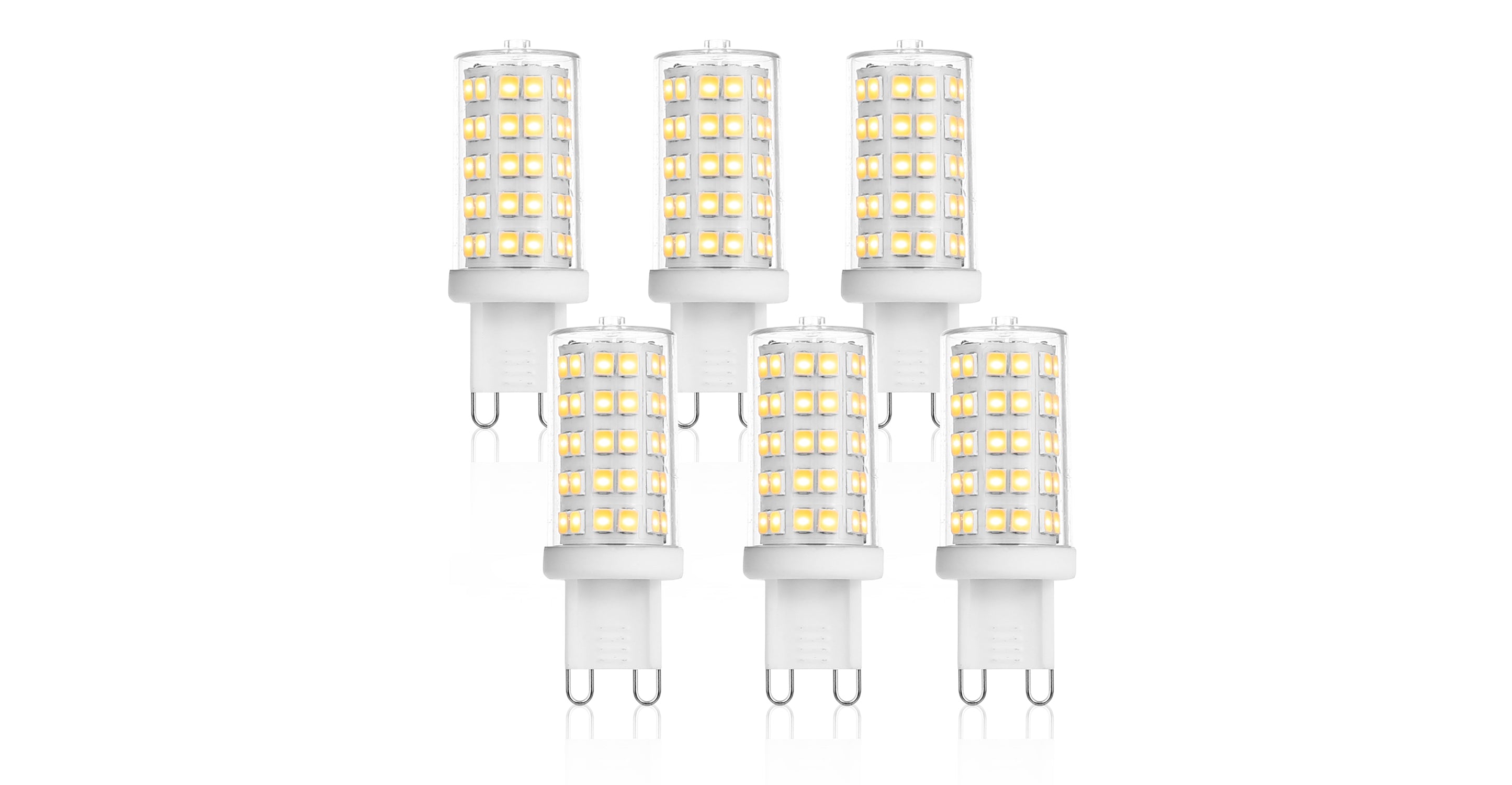 Vita G9 40W Equivalent 4W LED Light Bulb - Energy Saving Dimmable Mini Bulb for Chandeliers, Ceiling Fans, and Decorative Lighting