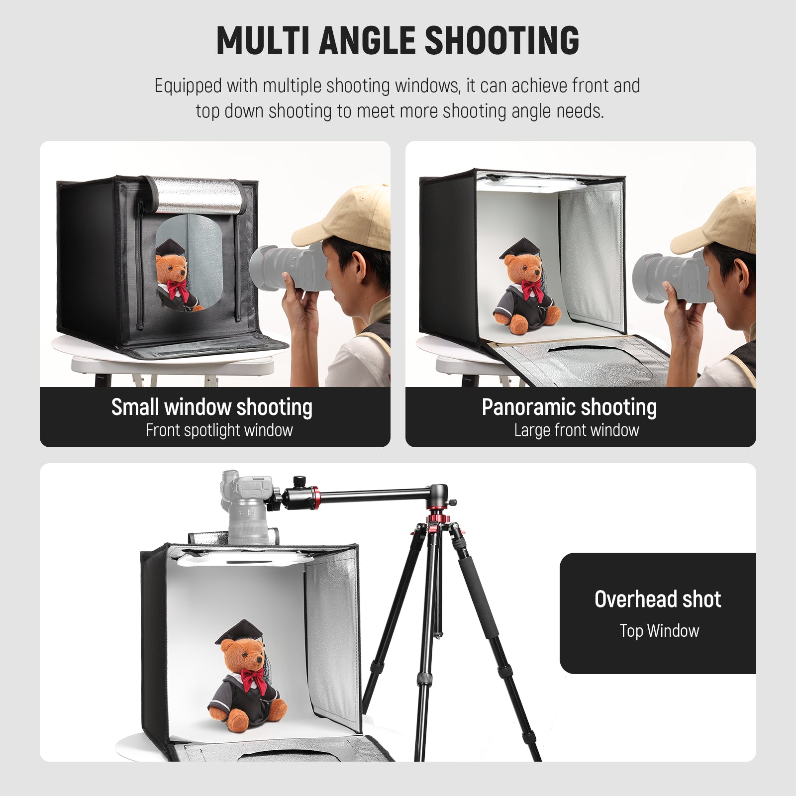 Upgraded NEEWER LP40 LP50 LP60 LED Photo Studio Light Box for Product Photography, Etsy, Amazon & eBay Listings - Perfect for Jewelry, Crafts & Small Items