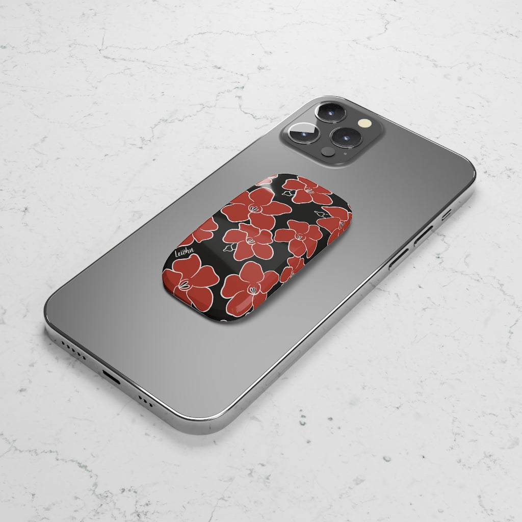 Vintage Puakenikeni Flower Retro Phone Grip - Non-Slip Phone Holder for iPhone, Samsung & Smartphones - Perfect for Selfies, Gaming & Daily Use