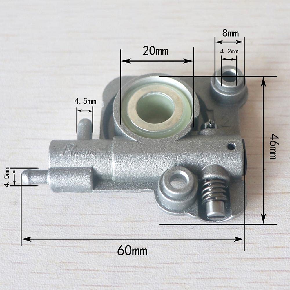 ECHO CS260 CS270 CS271 CS280 CS320 CS351 CS355T CS2600 Chainsaw Oil Pump with Worm Gear - Compatible with TOPSUN 16
