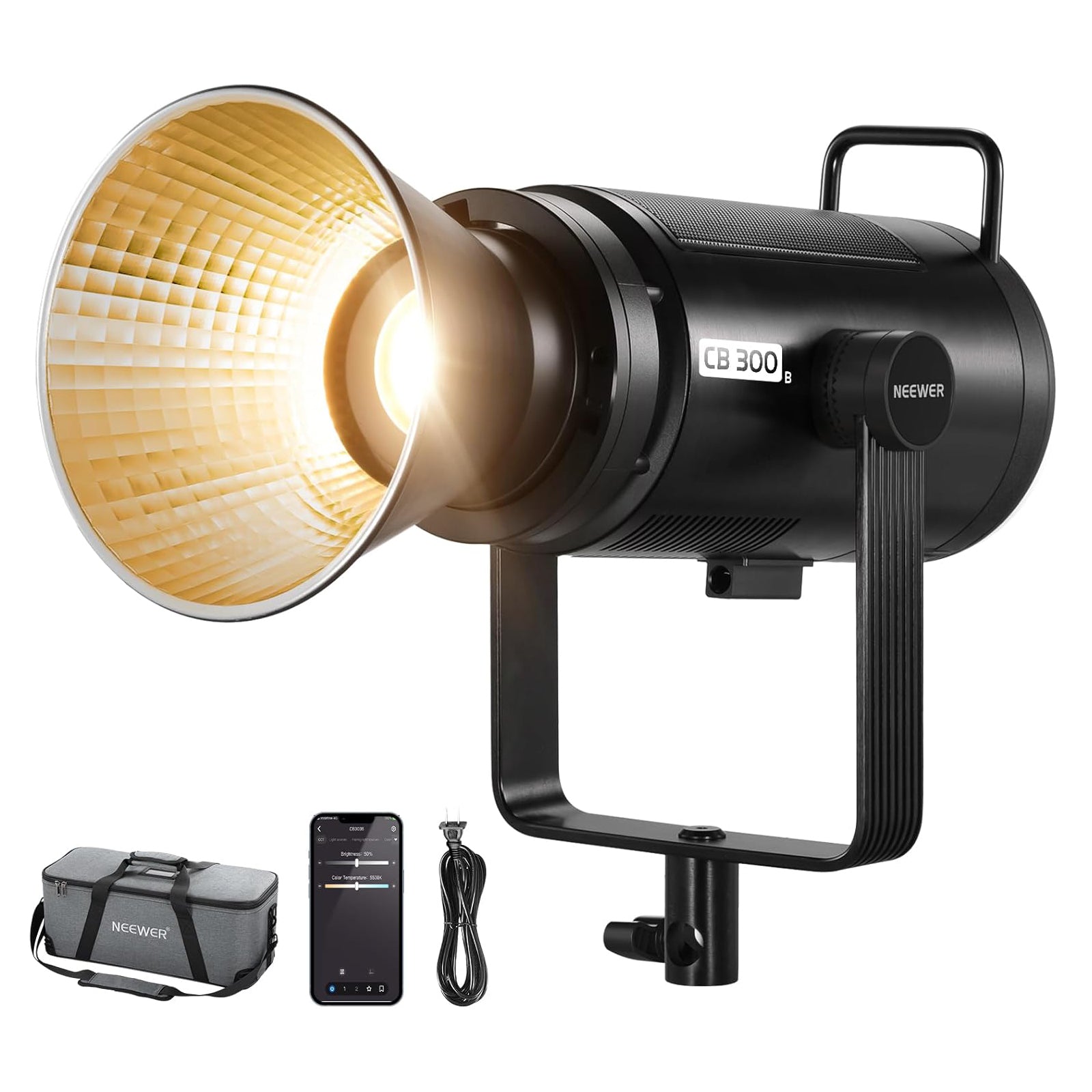 NEEWER CB300B 320W Bi-Color LED Video Light Panel - Professional Studio Lighting for Photography, YouTube Videos & Live Streaming