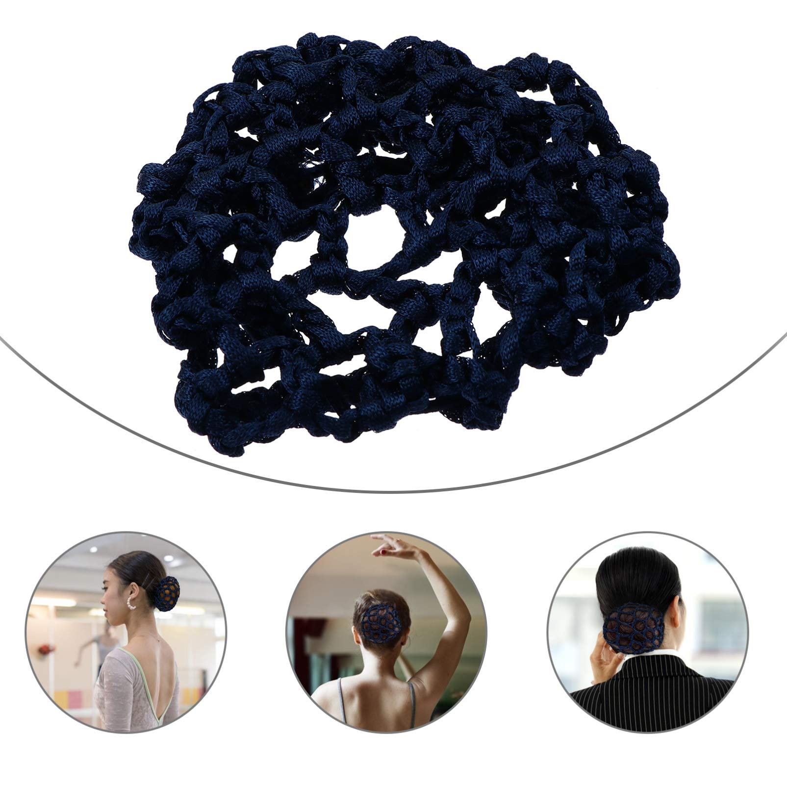 Beaupretty Hair Bun Covers - 8pcs Ballet Hair Nets for Dancers, Elastic Hair Accessories for Ballet, Bun & Updos | Perfect for Ballet Performances, Recitals & Dance Classes