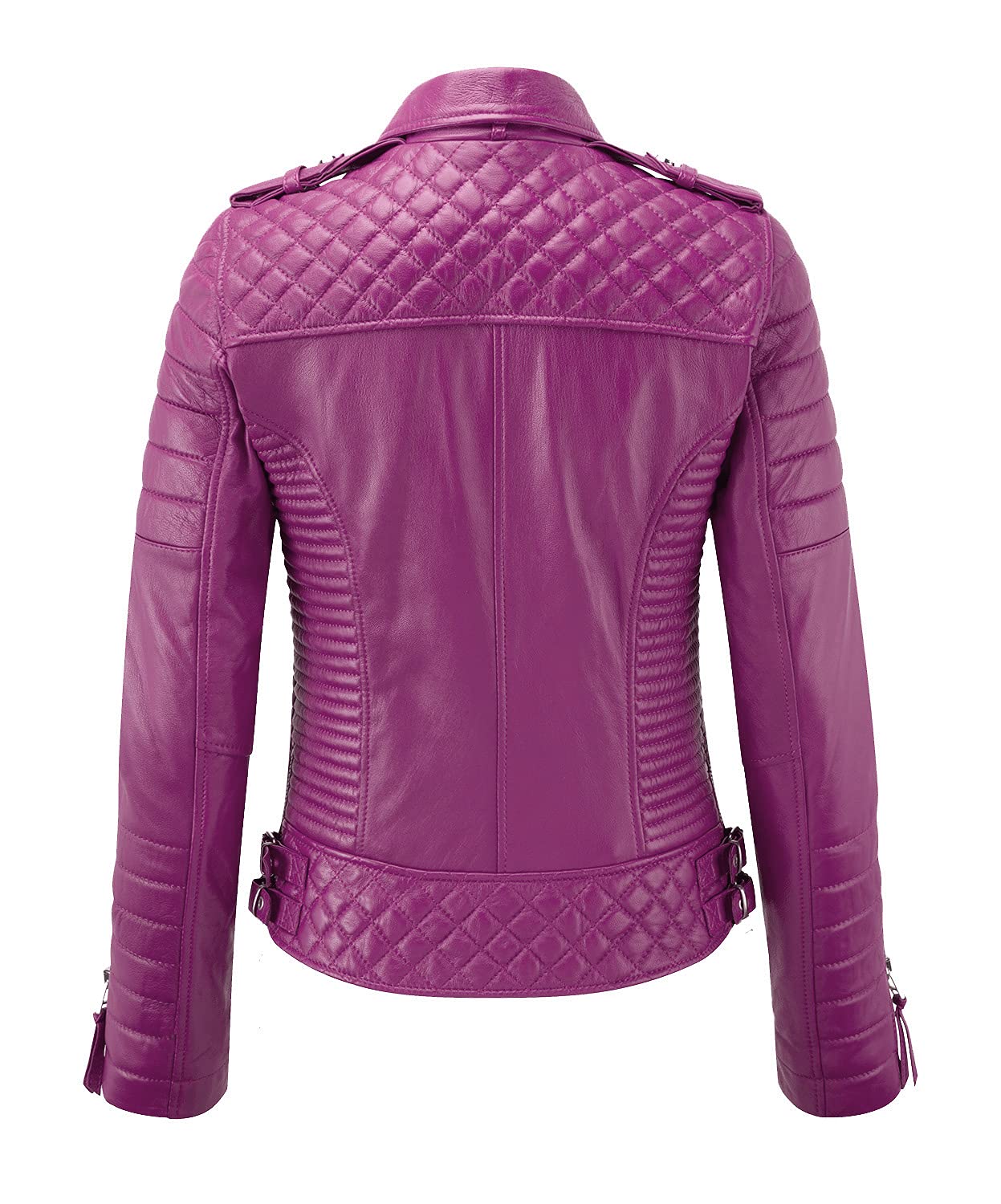 Genuine Lambskin Leather Jacket for Women - Motorcycle Biker Jacket, Stylish Bomber Jacket for Riding & Casual Wear | Perfect for Motorcycle Enthusiasts & Fashion Lovers