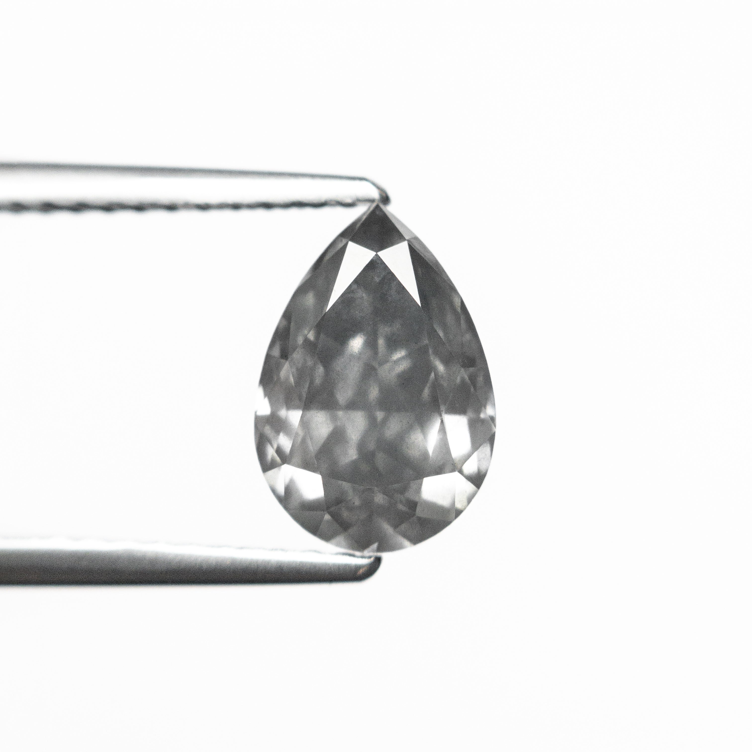 1.77ct GIA Certified Fancy Grey Pear Brilliant Cut Diamond - 9.06x6.18x4.23mm (I1 Clarity) - Engagement Ring Center Stone & Fine Jewelry Collection