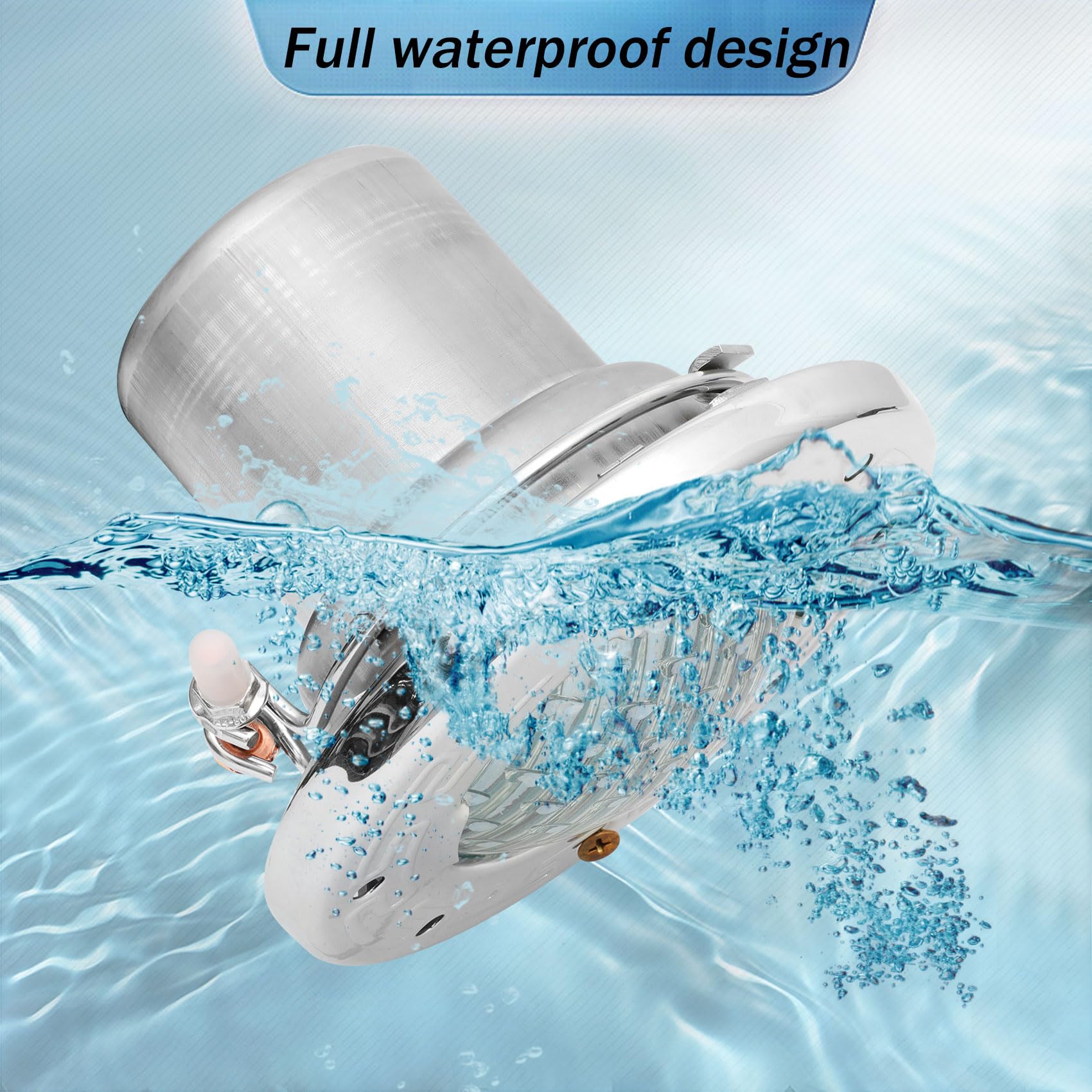6 Inch Color Changing LED Pool Lights for Inground Pools - 100FT 120V Underwater Spa Lighting with 16 Million Colors - Perfect for Backyard Swimming Pools, Hot Tubs and Landscape Lighting (Set of 4)