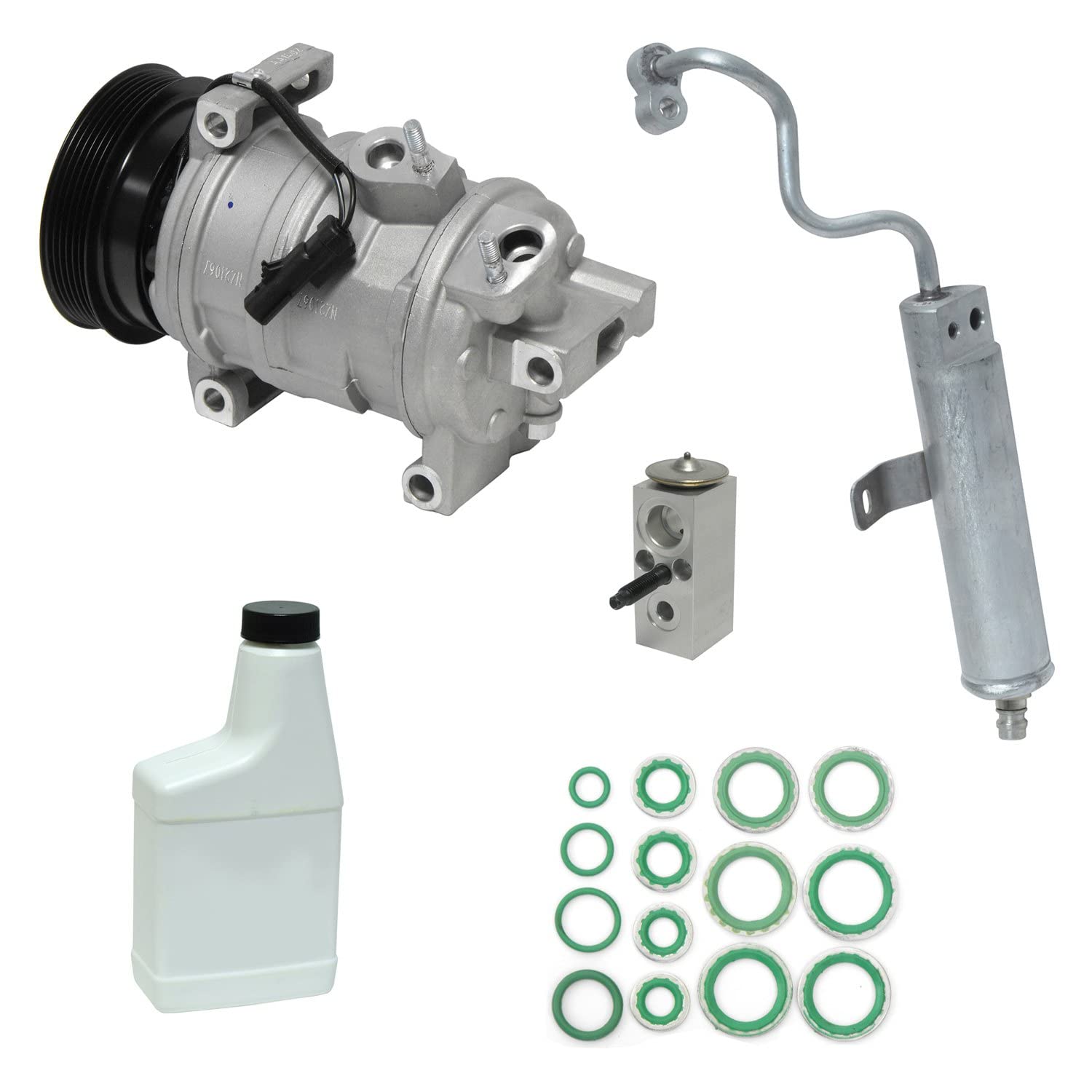 HVAC A/C Compressor Replacement Kit - Compatible with Multiple Car Models | High-Performance Auto AC Repair Kit for DIY & Professional Mechanics | Perfect for Summer Cooling System Maintenance