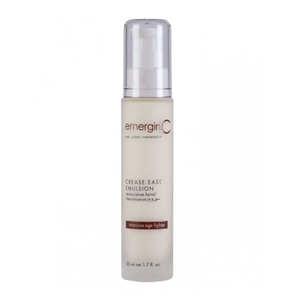 EmerginC Crease Ease Emulsion - Anti-Aging Face Moisturizer for Wrinkles & Fine Lines | Hydrating & Firming Skincare for Women & Men | Perfect for Daily Use & Night Routine