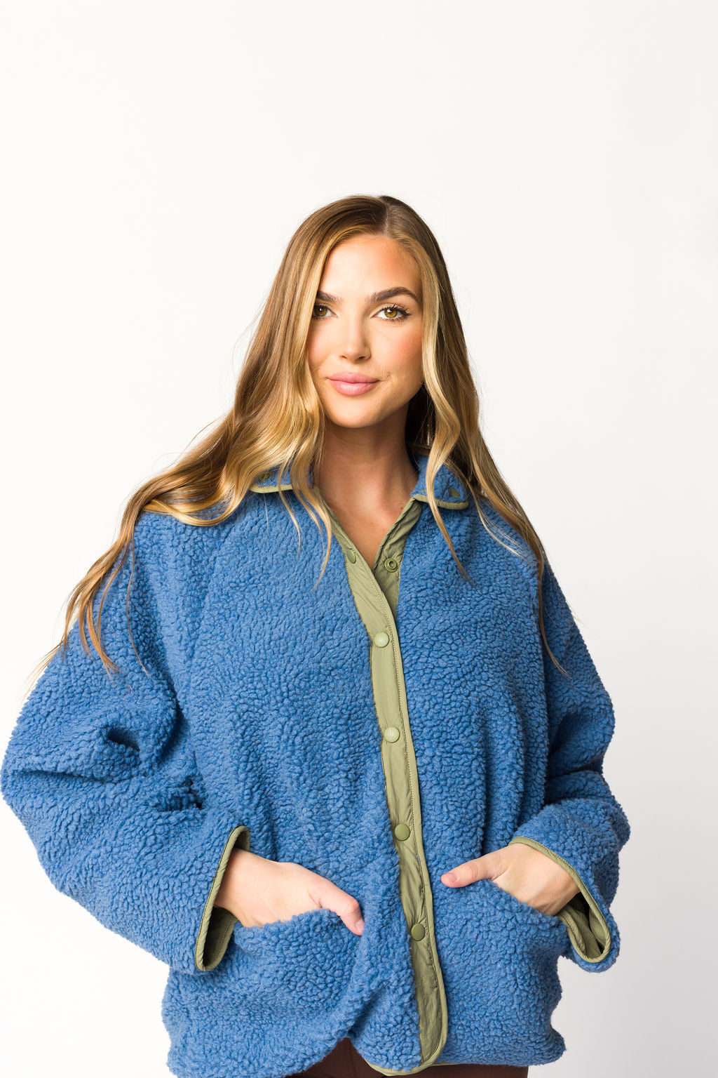 Skylar Reversible Jacket for Women - Lightweight Waterproof Windbreaker with Hood, Sea Blue & Navy - Perfect for Hiking, Travel & Outdoor Activities