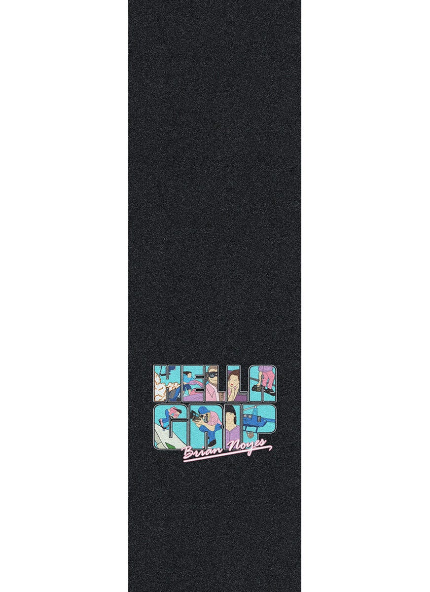 Hella Grip Brian Noyes Stacked Signature Grip Tape - Premium Skateboard Grip Tape for Enhanced Board Control - Perfect for Street Skating, Tricks, and Longboard Riding