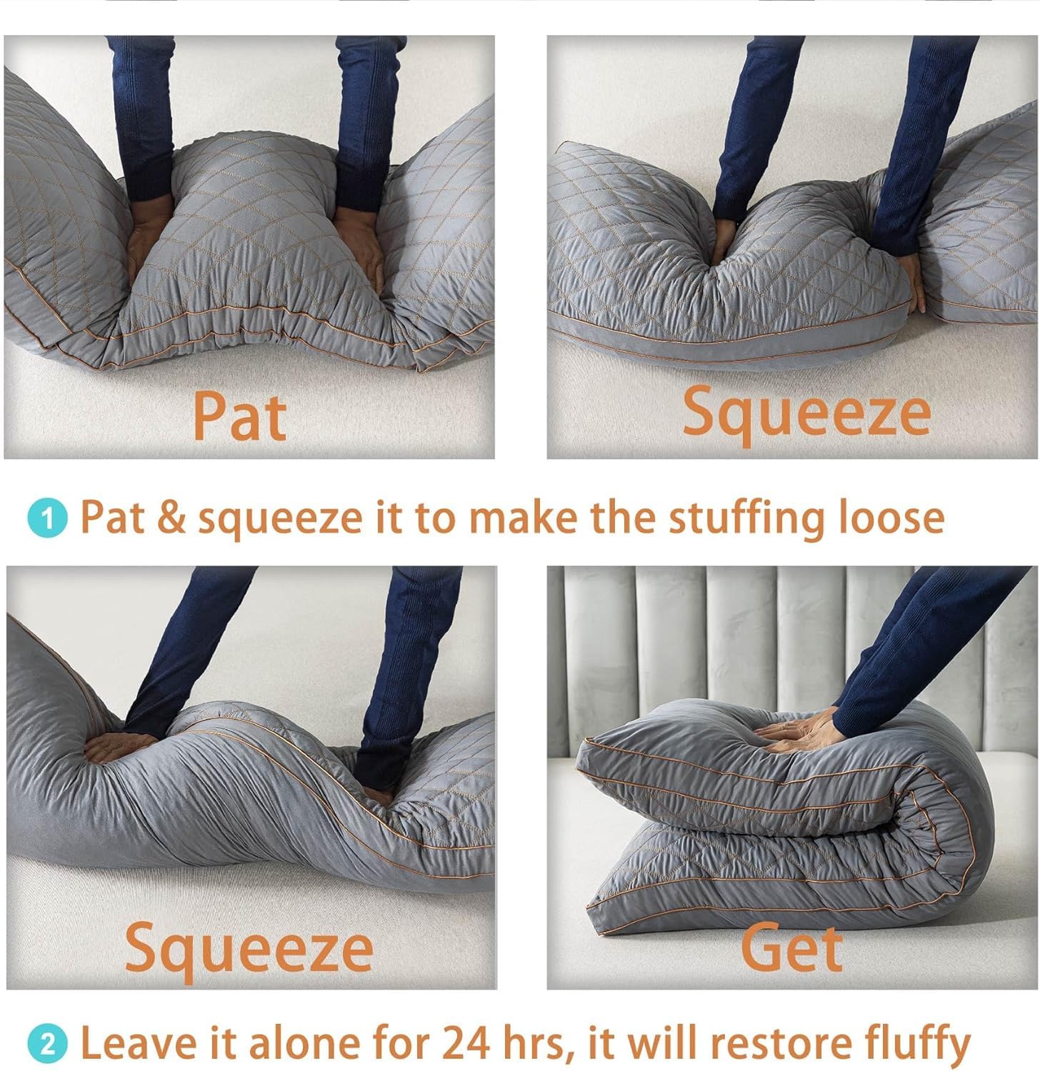 Memory Foam Body Pillow for Adults - Extra Long Full Body Pillow for Side Sleepers & Pregnancy Support, Dark Grey - Perfect for Bed, Couch & Travel Comfort