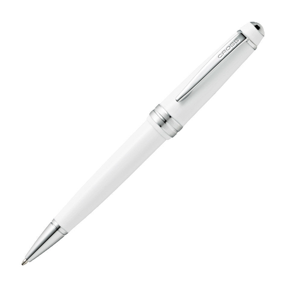 Cross Bailey Light Ballpoint Pen - White with Chrome Trim - Premium Writing Instrument for Office, School & Everyday Use