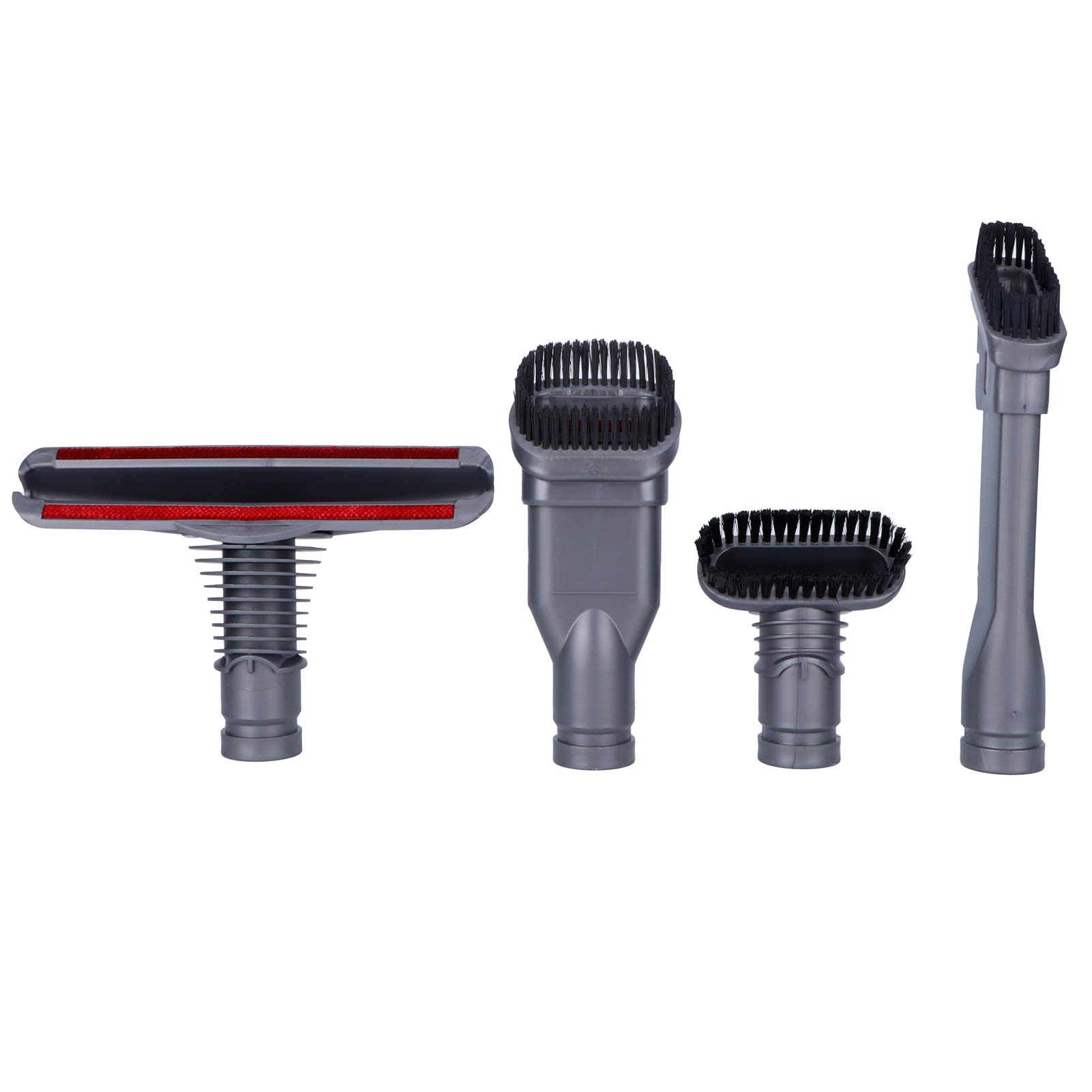 Vacuum Cleaner Attachments Set - 4Pcs Nozzle Brush Heads for Direct Connect Cleaning Tools | Perfect for Carpets, Upholstery & Hard Floors