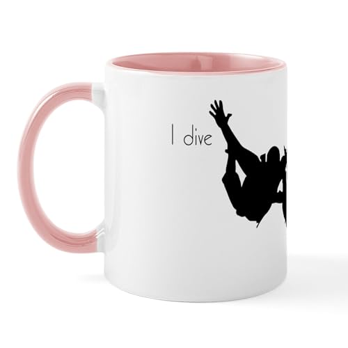 White/Pink Inside - Skydiving Mug